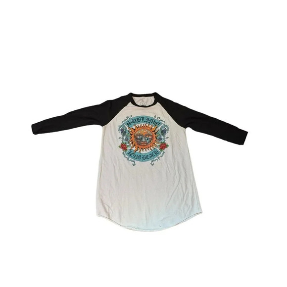 life Clothing Co Tops - Sublime Baseball sleeve tee Ladies Small Life Clothing Co GUC slightly piling